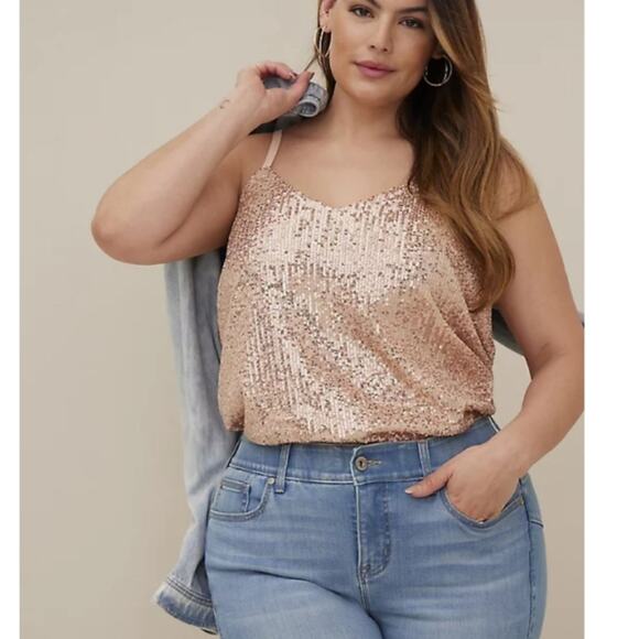 torrid Tops - NEW TORRID SIZE 10 SOPHIE SEQUIN SWING CAMI